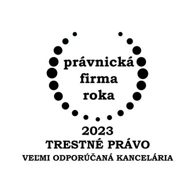 Právnická firma roka 2023 - Trestné právo